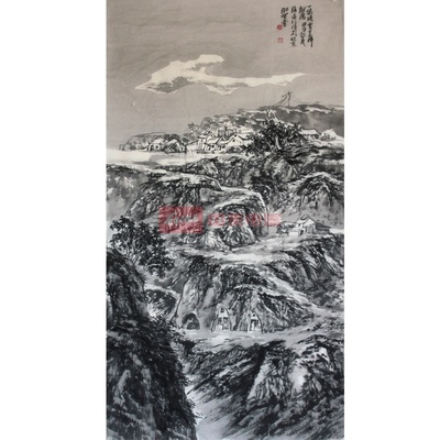 中国美术家协会会员 路永仁《一抹清云》16平尺图片展示-国美在线